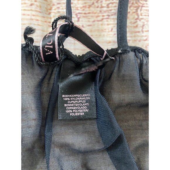 Victoria Secret Women's Black Mesh Sheer Cami - Large - Picture 9 of 13